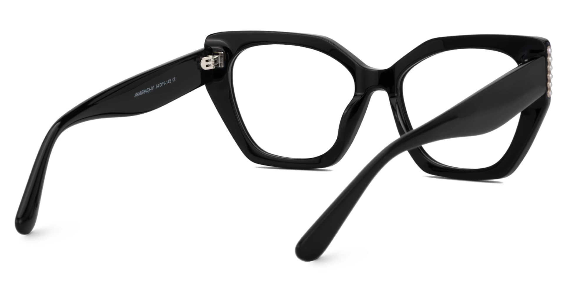 Tillman Acetate Geometric Black Frame Glasses | Zeelool3