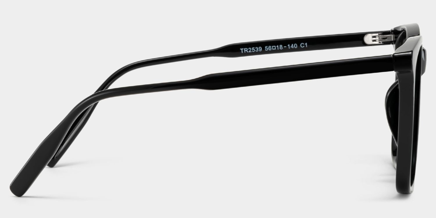 Malika Black Frame Polarized Sunglasses with square Style Online | ZEELOOL4