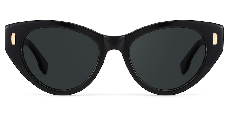 Azura Black Cat Eye Polarized Sunglasses