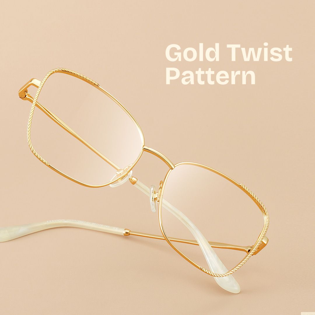 Kai Eyeglasses in Butterfly Gold Frame | Zeelool1