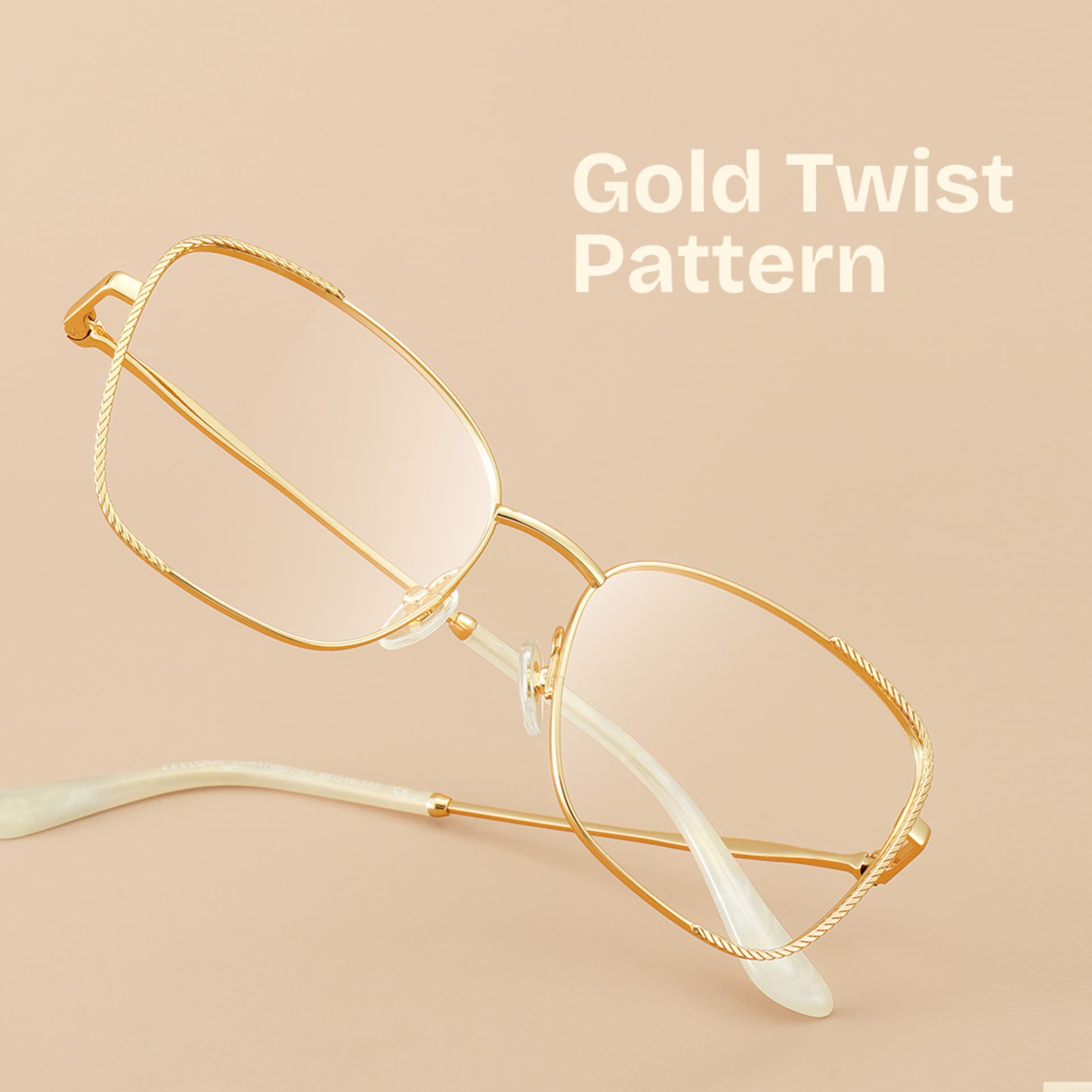 Kai Eyeglasses in Butterfly Gold Frame | Zeelool1