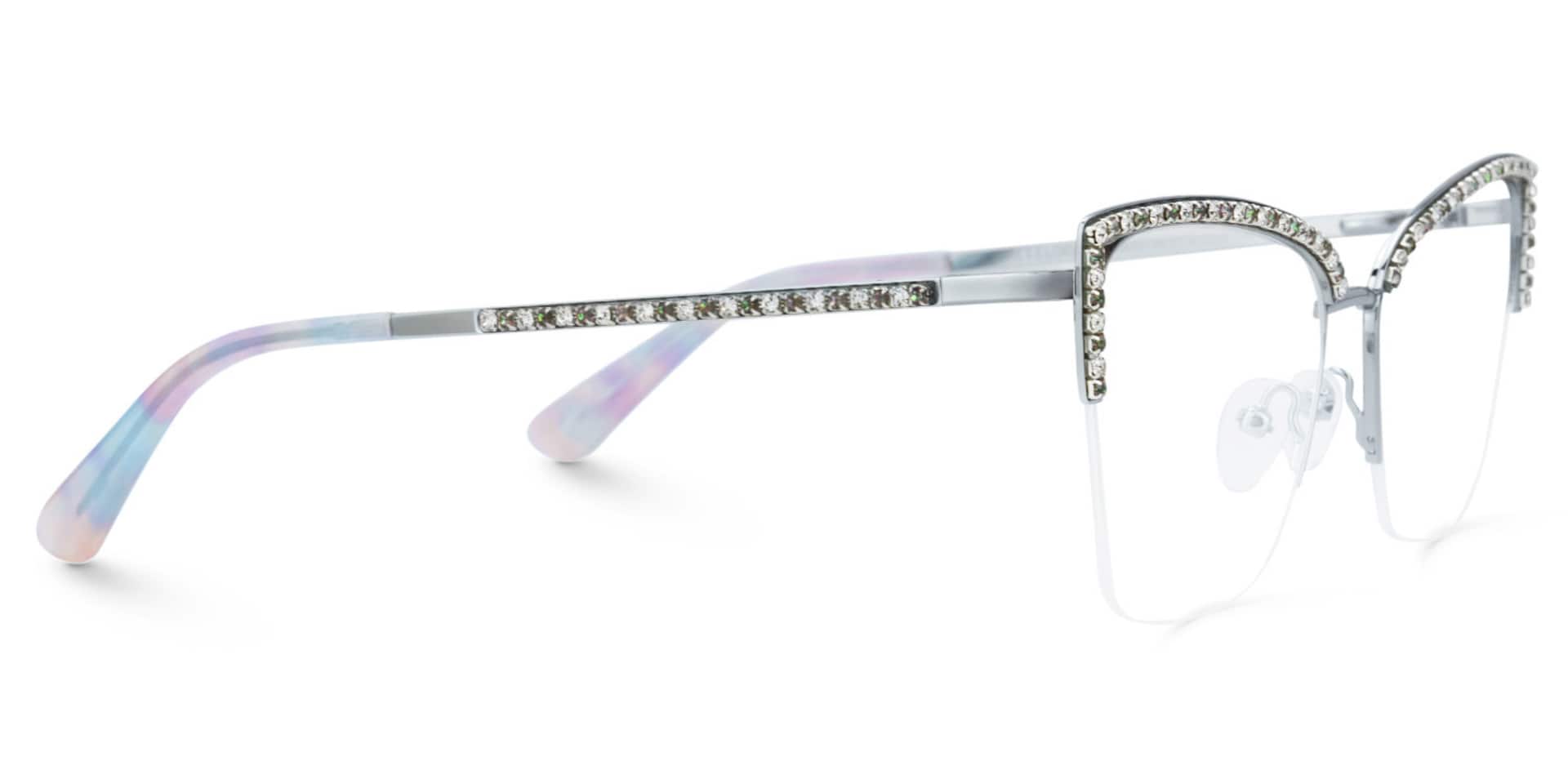 Designer Cat Eye Glasses Frames With Rhinestones2