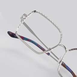 Toure Square Silver Diamond Cut Glasses5