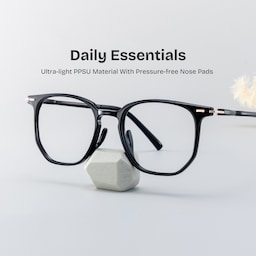 Isla Geometric Black Glasses0