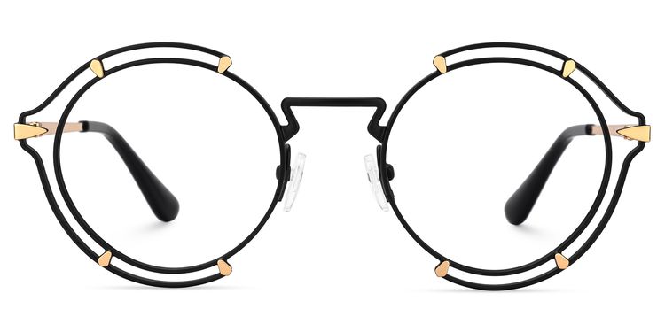 Frazer Round Black Glasses