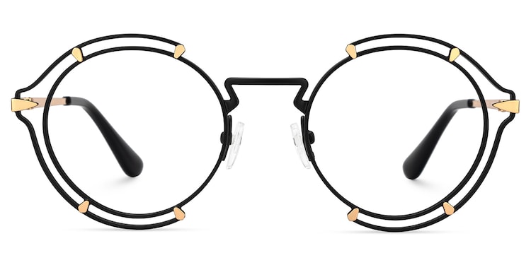 Frazer Round Black Glasses