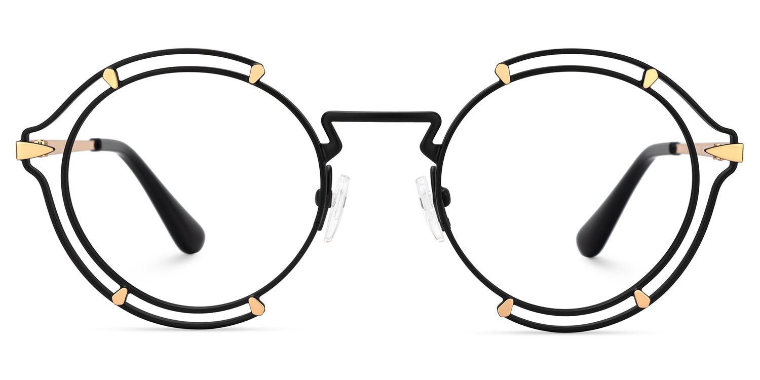 Frazer Round Black Glasses