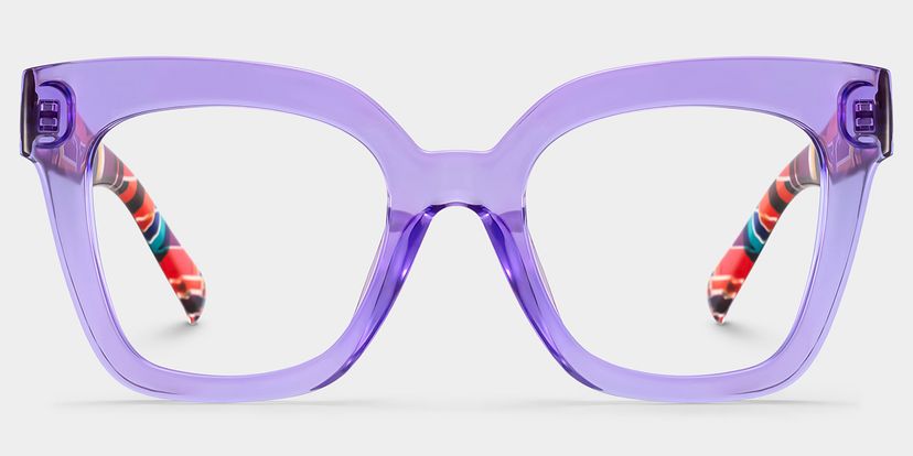 Malcolm Purple Square Glasses