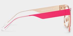 Dacarine Pink Gold Square Glasses4