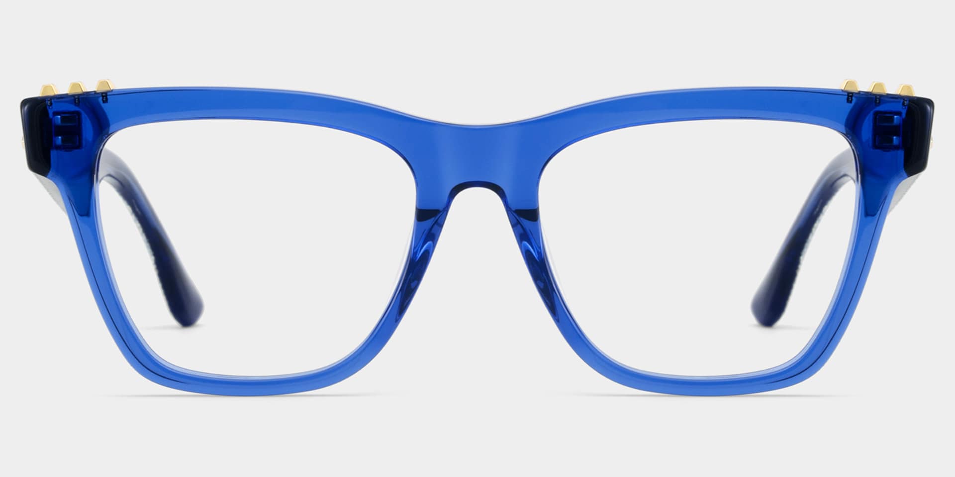 Soren Square Blue Frame Eyeglasses for Woman| ZEELOOL1