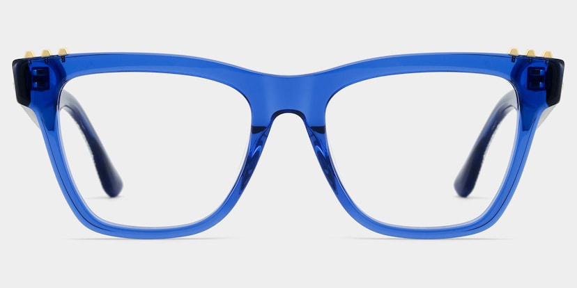Soren Square Blue Glasses