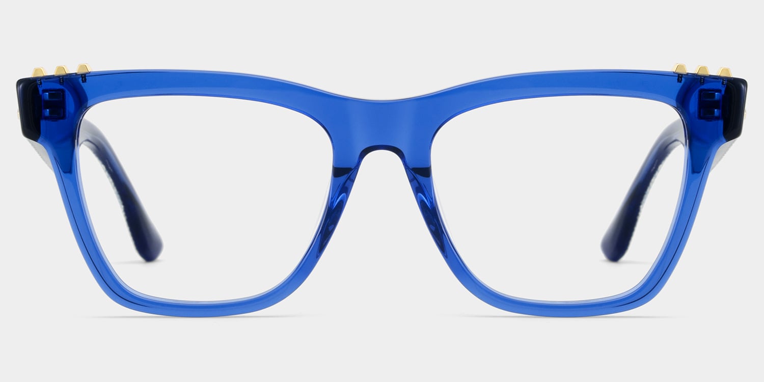 Soren Square Blue Glasses