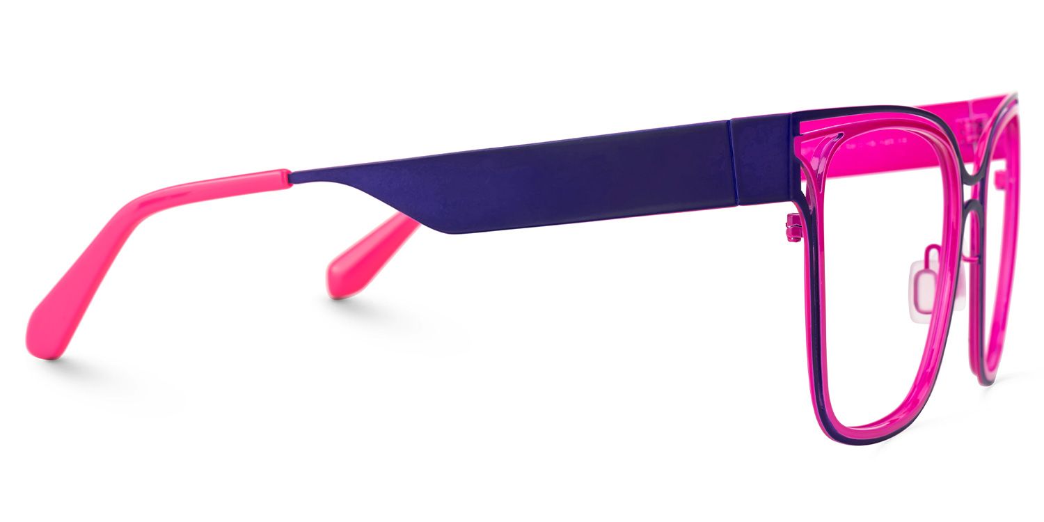 Square Dacarine Purple Glasses deals -Zeelool Glasses2