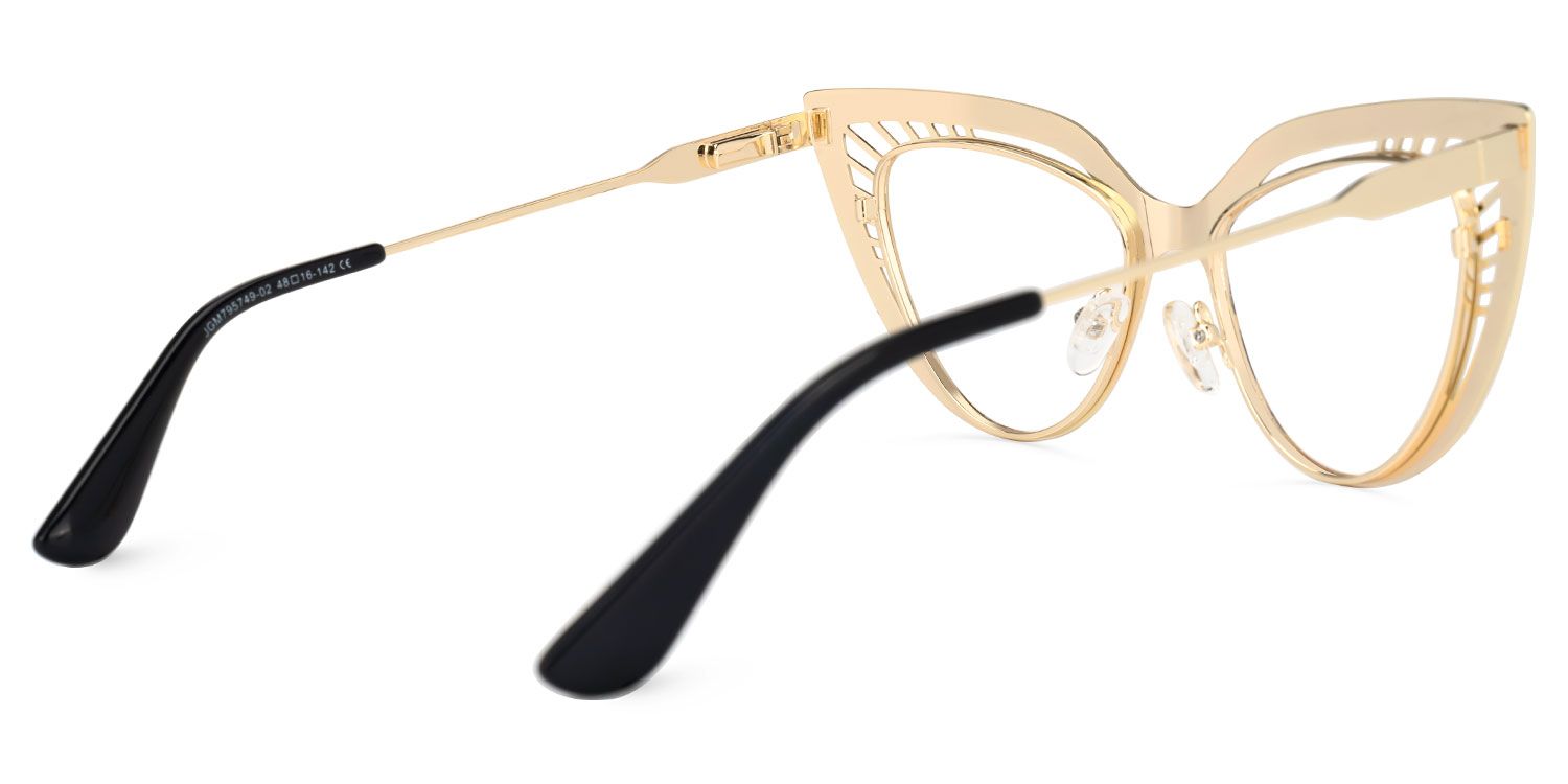 Metal Willett Eyeglasses, Willett Cateye Glasses -Zeelool Glasses3