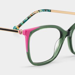 Nico Square Green Pink Glasses6