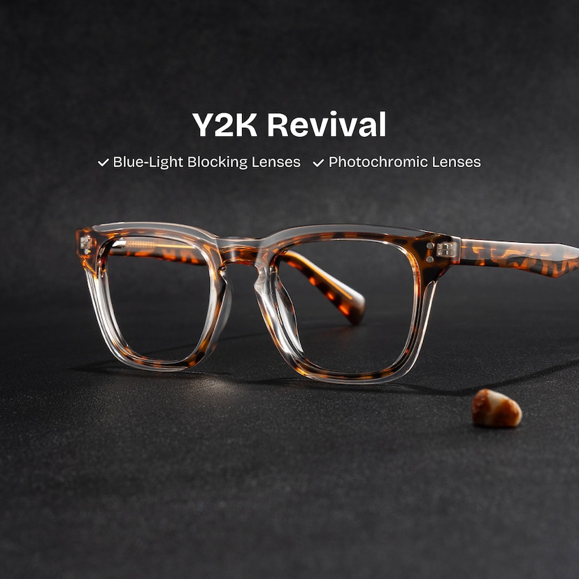 Liam Rectangle Tortoise Glasses