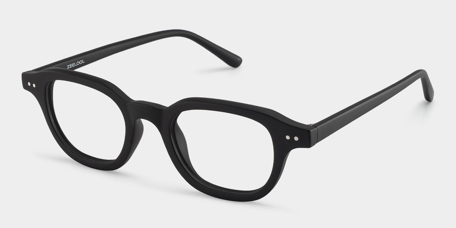 Amber Black Frame Glasses with Square Frame Online | ZEELOOL3