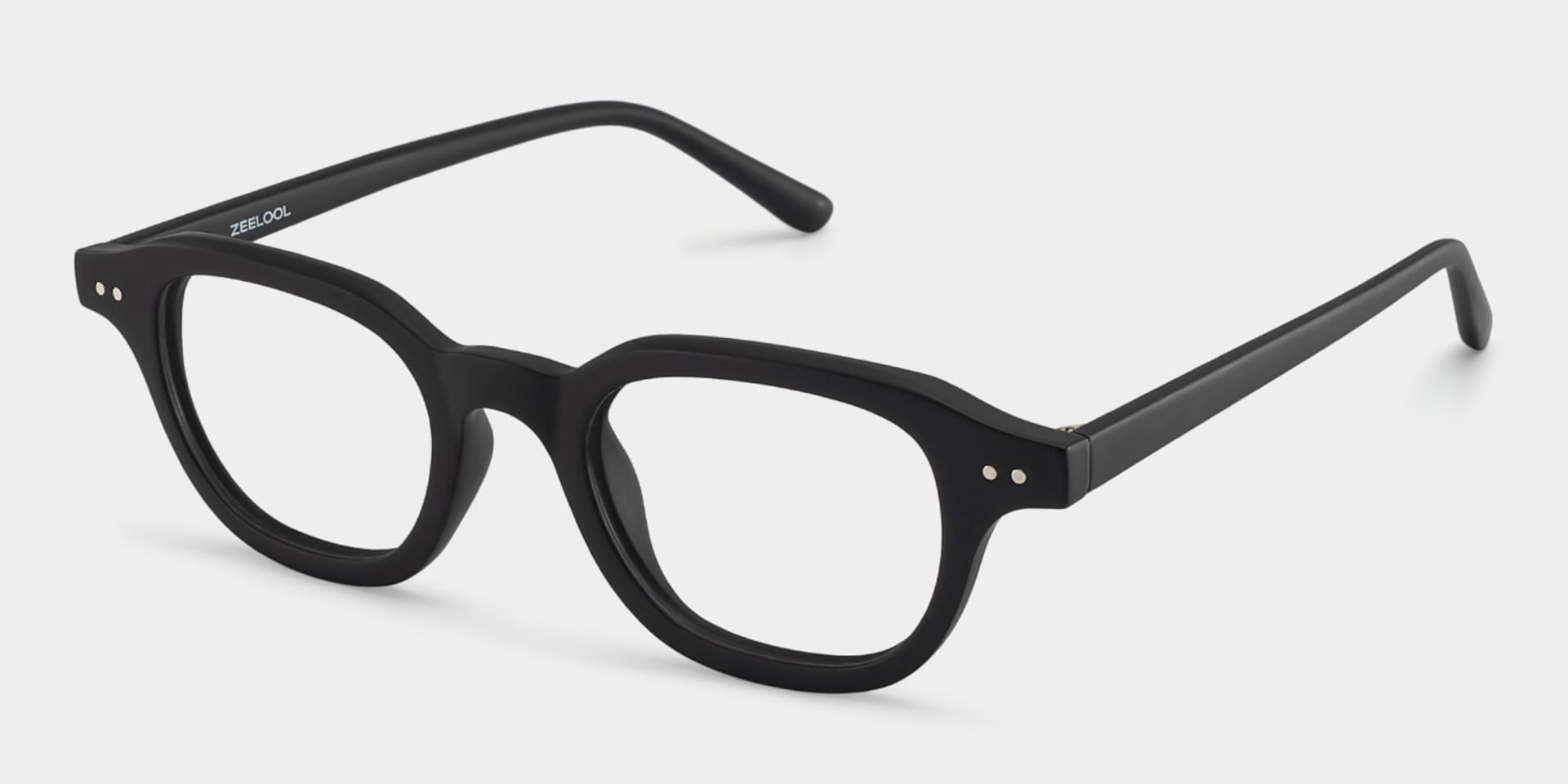 Amber Black Frame Glasses with Square Frame Online | ZEELOOL3