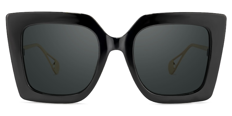 Qatar Square Black Glasses