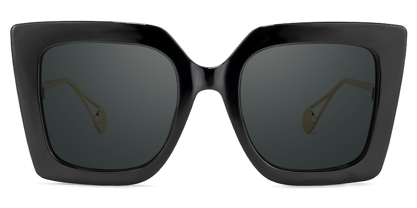 Qatar Square Black Glasses