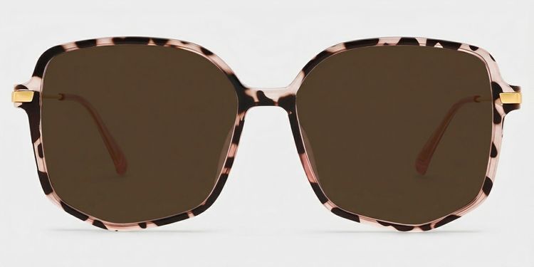 Payton Tortoise Geometric Sunglasses