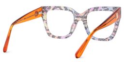 Ruby Square Leopard Print Glasses4