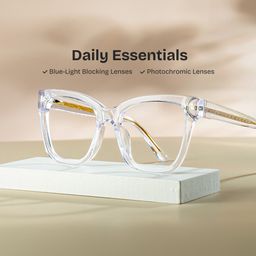 Rory Square Clear Glasses0