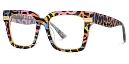 Taylor Square Havana Leopard Print Glasses1