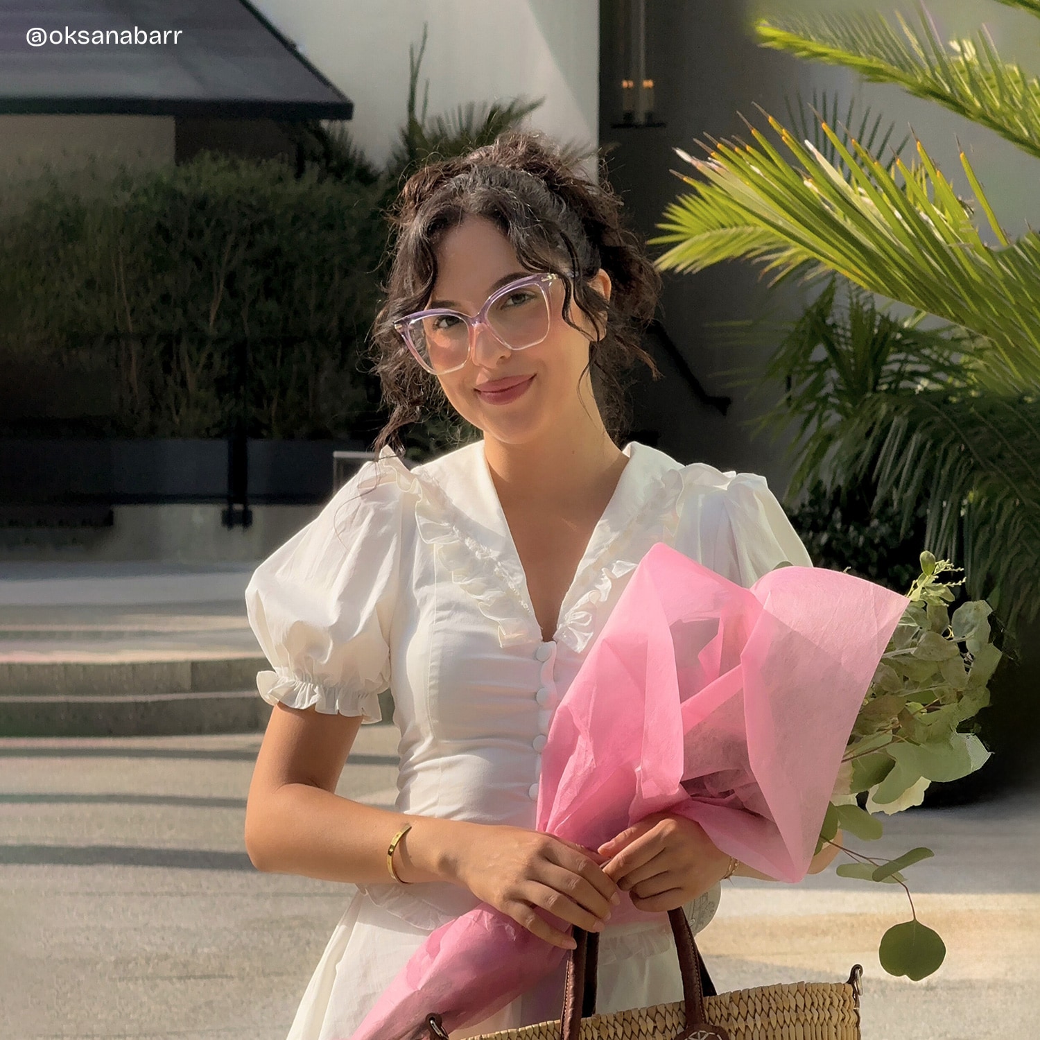 mahalo♡ Lamar Multicolor Frame Glasses with Butterfly Frame Online