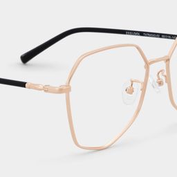 Bivins Gold Geometric Glasses5