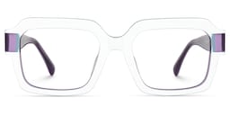 Suarez Square White Glasses0