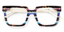 Laguer Rectangle Multicolor Glasses2