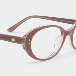 Lennon Brown Oval Glasses5