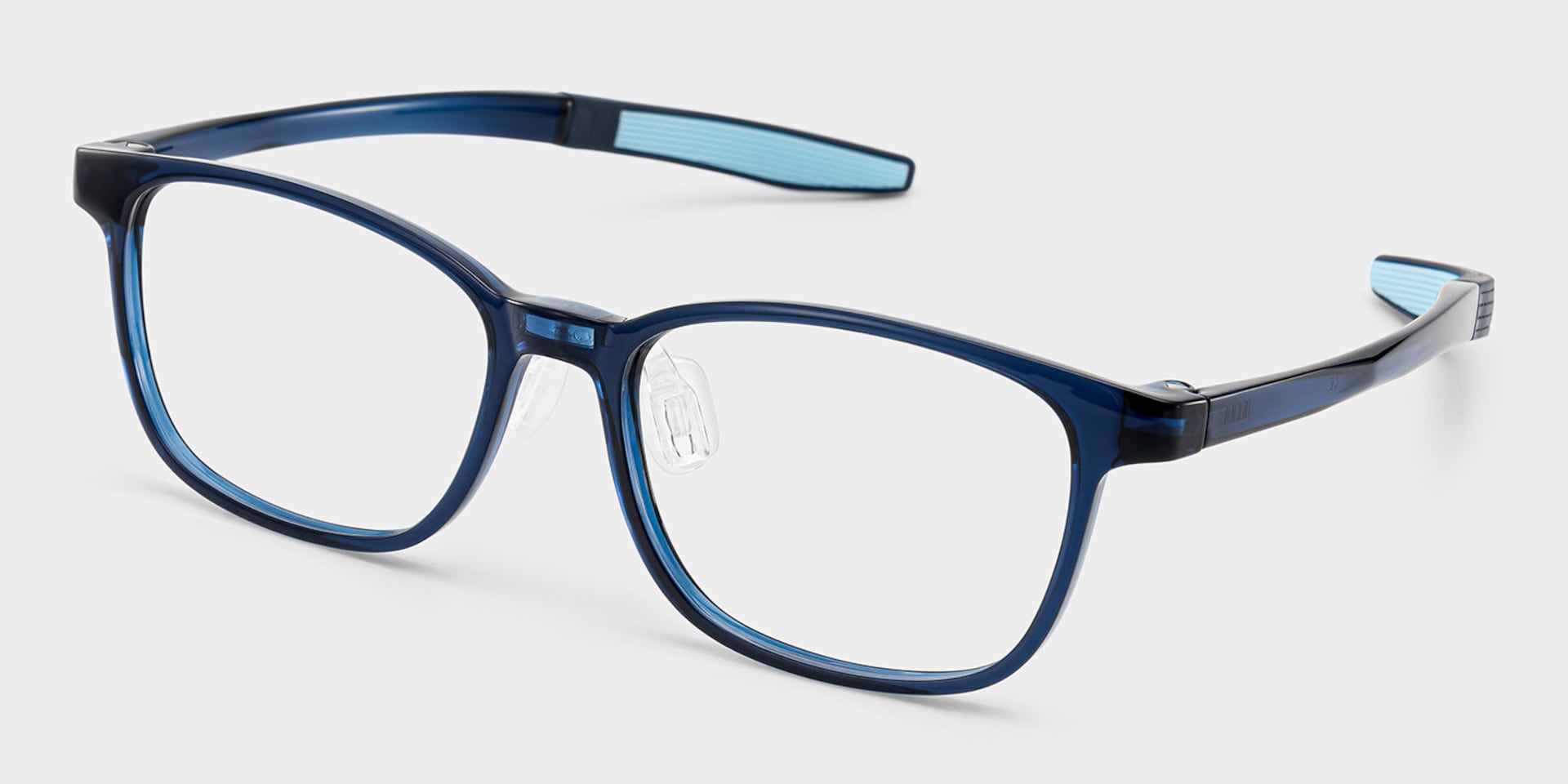 Alexis Rectangle Dark Blue Glasses2