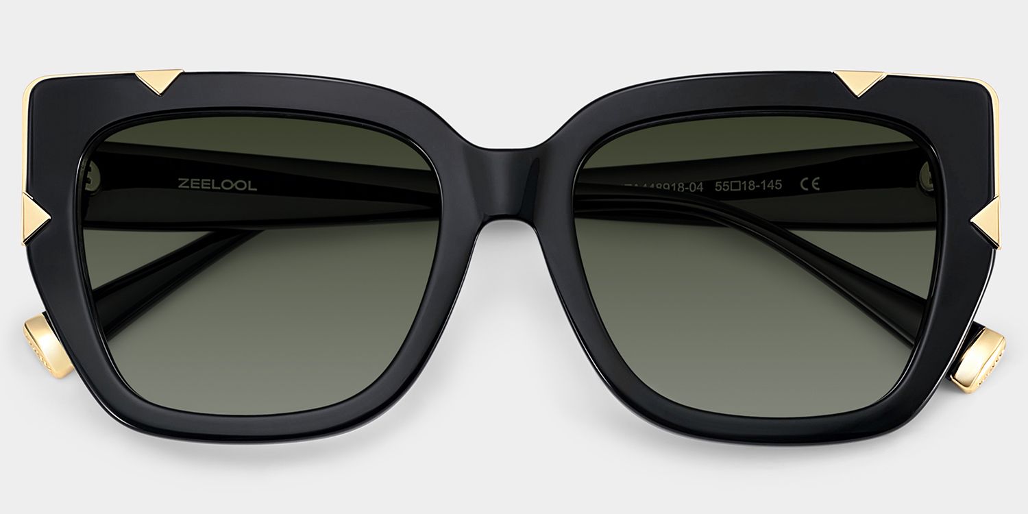 Dax Square Black Frame Eyeglasses for Women| ZEELOOL