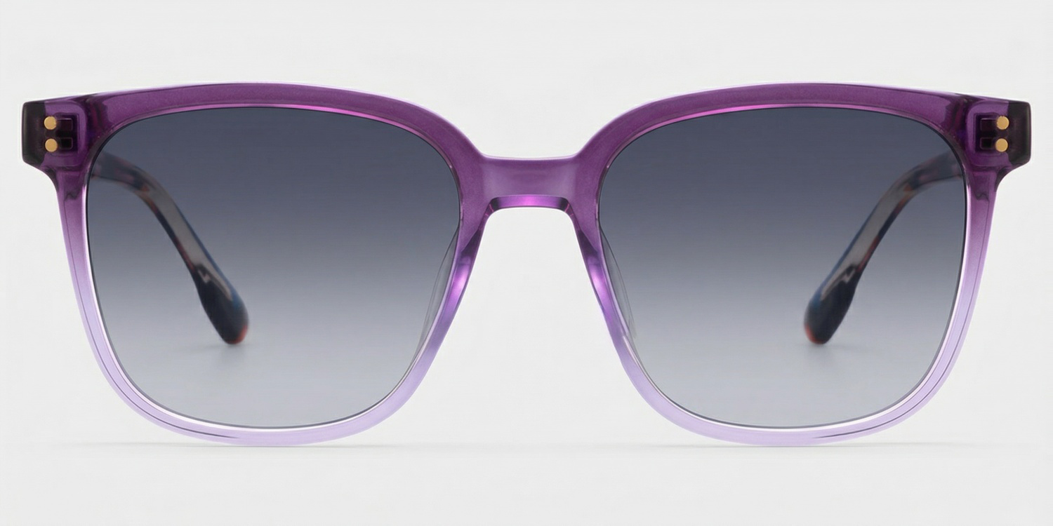 Donnalyn Square Purple Sunglasses for Women & Men | ZEELOOL0