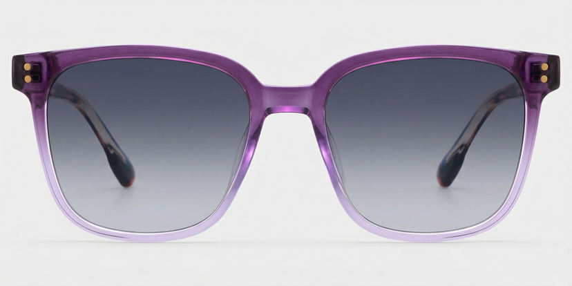 Donnalyn Purple Square Sunglasses