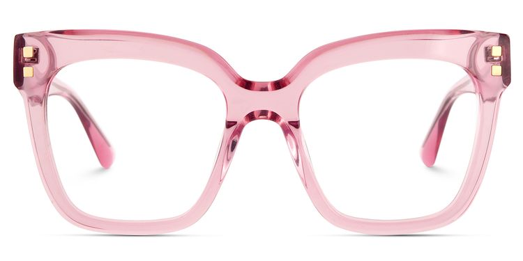 Minguela Square Pink Glasses