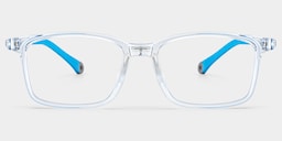 June Rectangle Crystal Blue Glasses0