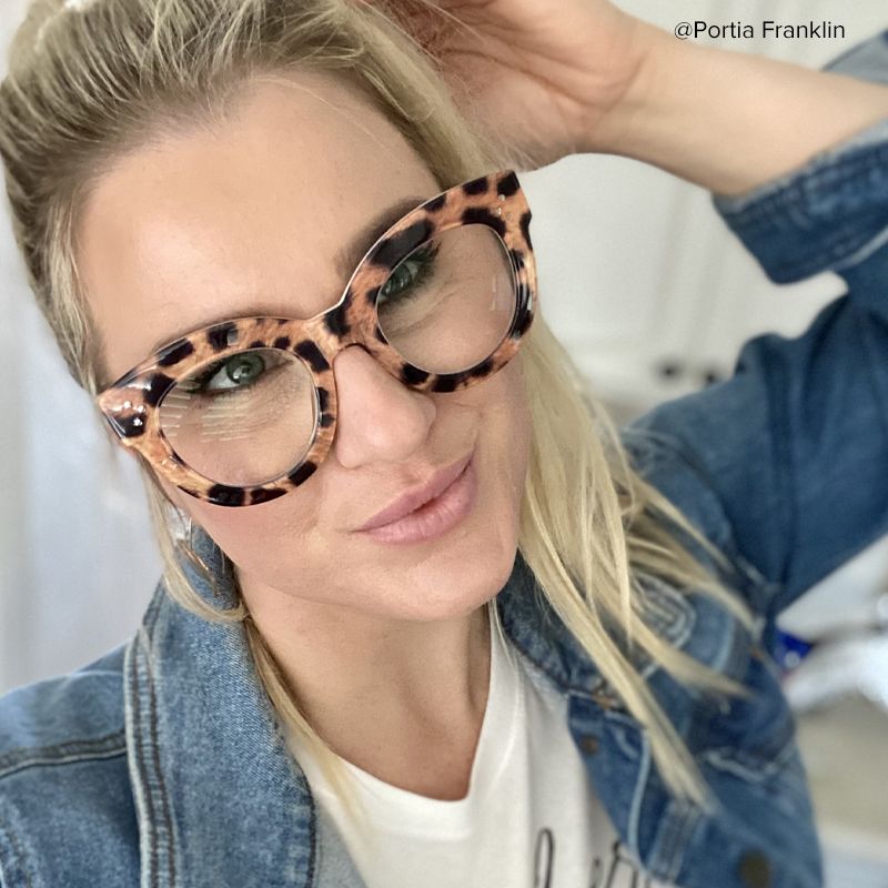 Torres Cat-eye Brown-Leopard Frame Glasses | Zeelool6