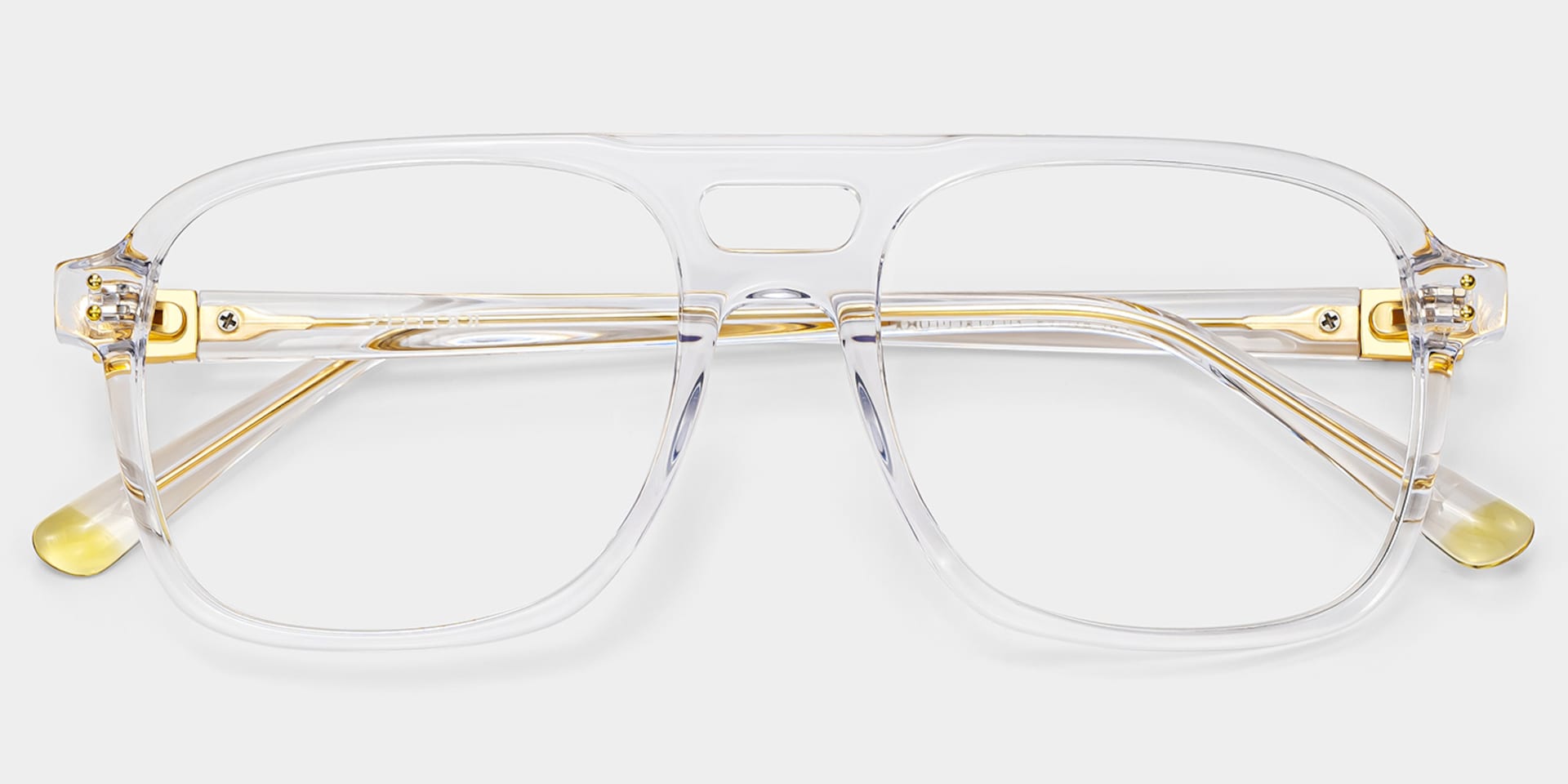 Athena Crystal Frame Glasses with Aviator Frame Online | ZEELOOL4