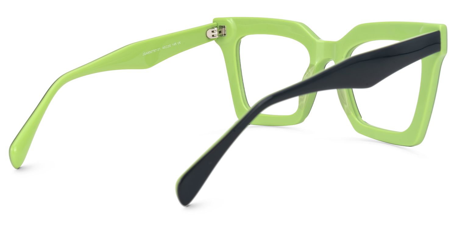 Square Olivier Black Glasses deals -Zeelool Glasses3