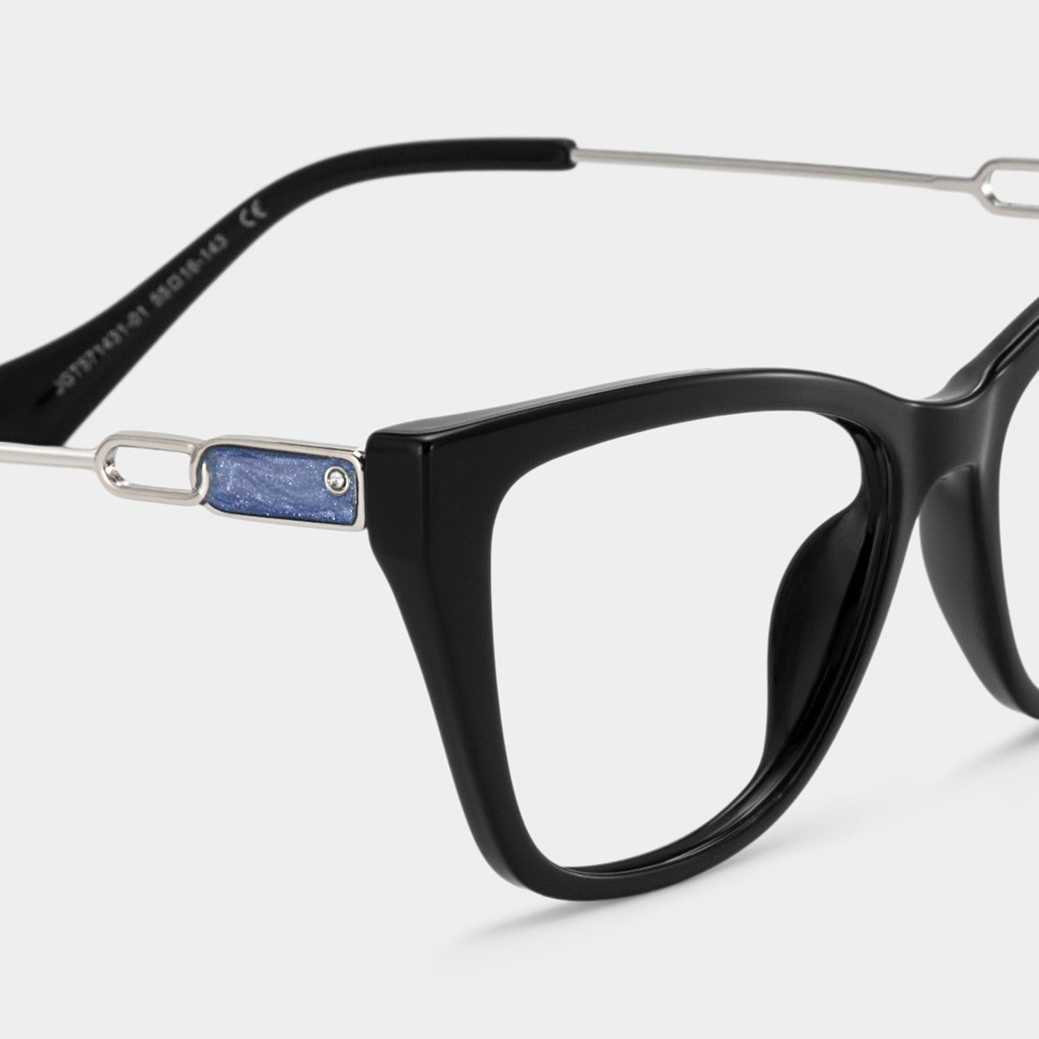 Celeste Black Cat Eye Glasses Frames | ZEELOOL5