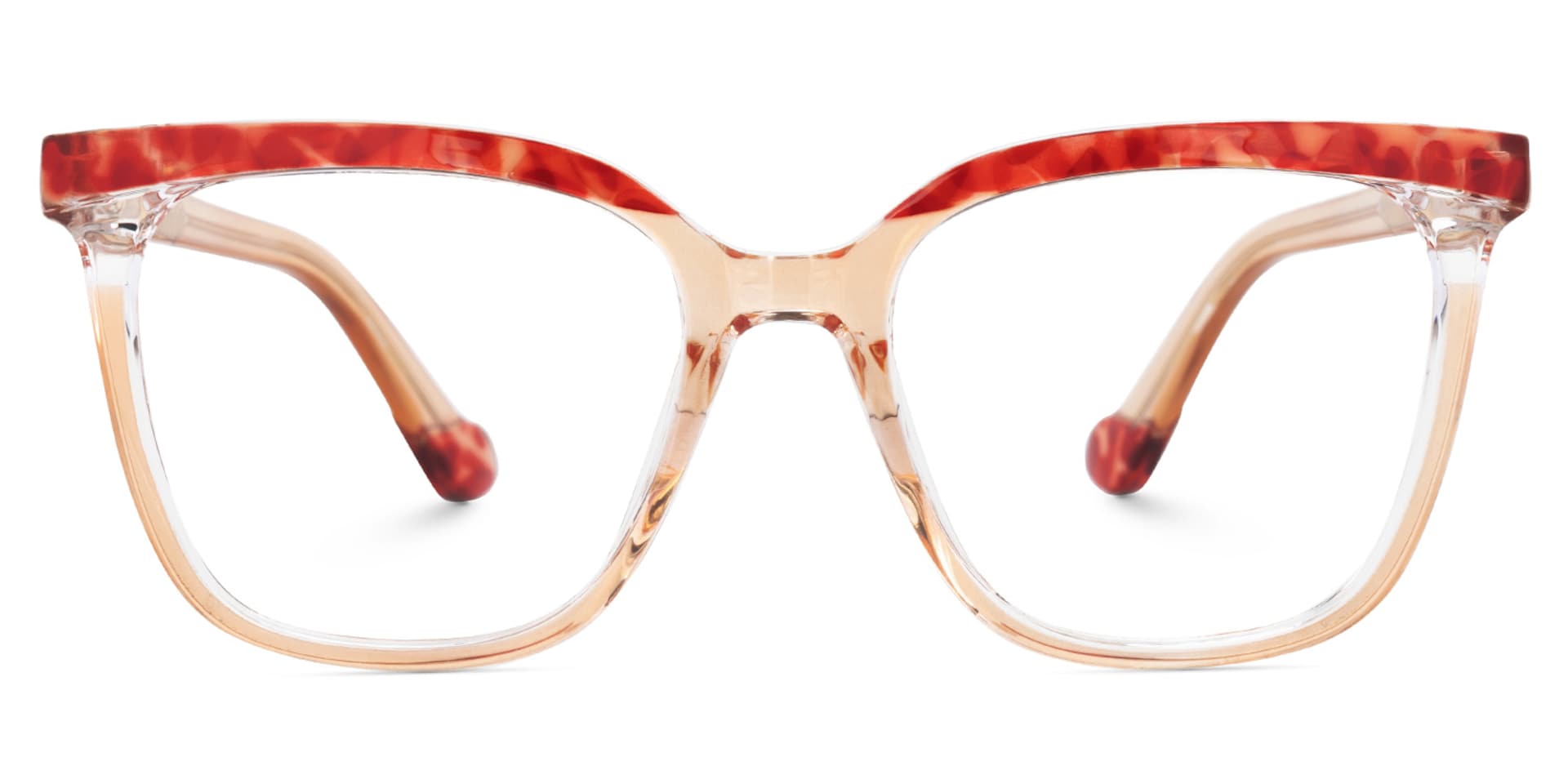 Square Tawana Red Glasses deals -Zeelool Glasses0