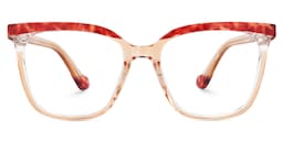 Tawana Square Red Glasses0
