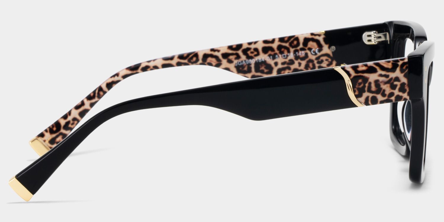 Caius Black Frame Glasses with Square Frame Online | ZEELOOL8