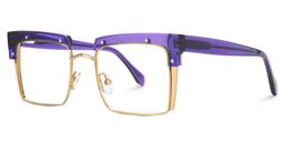 Kiana Square Purple Glasses1