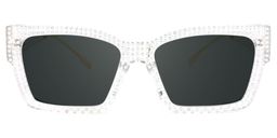 Drayton Clear Square Sunglasses0