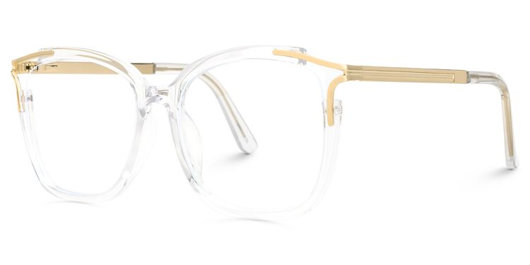 Sidibe Square Clear Glasses
