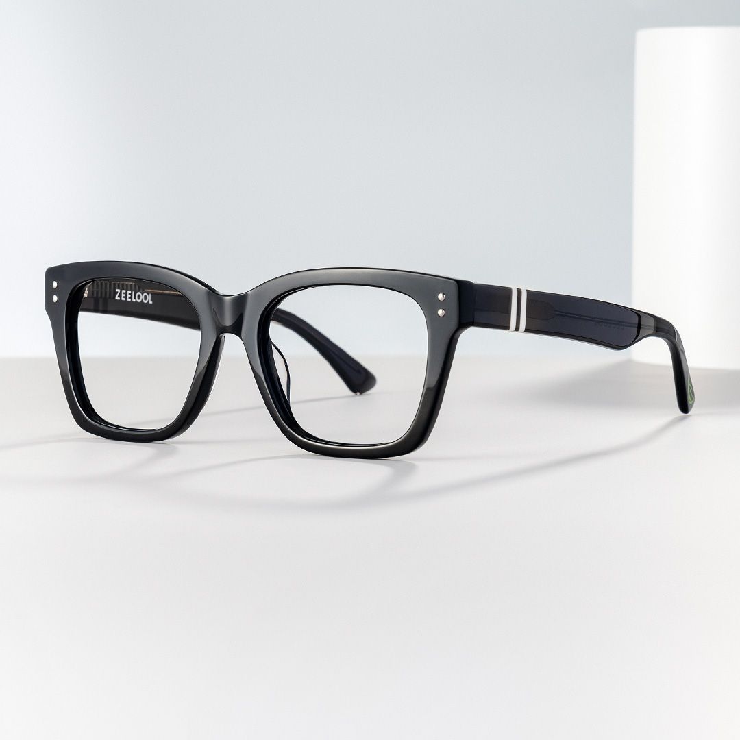 Gaydeh Black Glasses With Rectangle Shape | Zeelool0